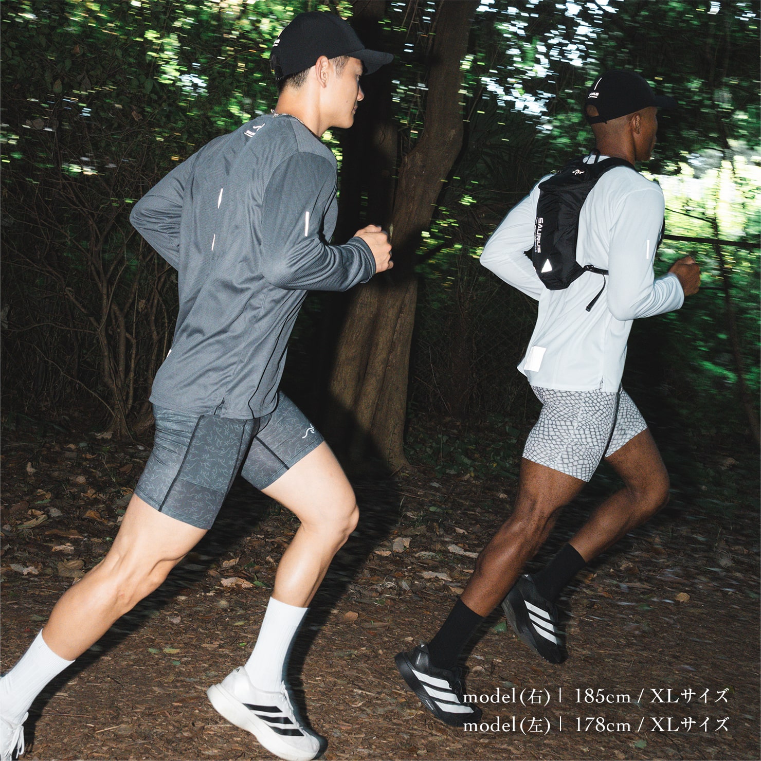 SAYSKEY SAURUS ブラック ハーフタイツ SAYSKEY SAURUS ブラック ハーフタイツ