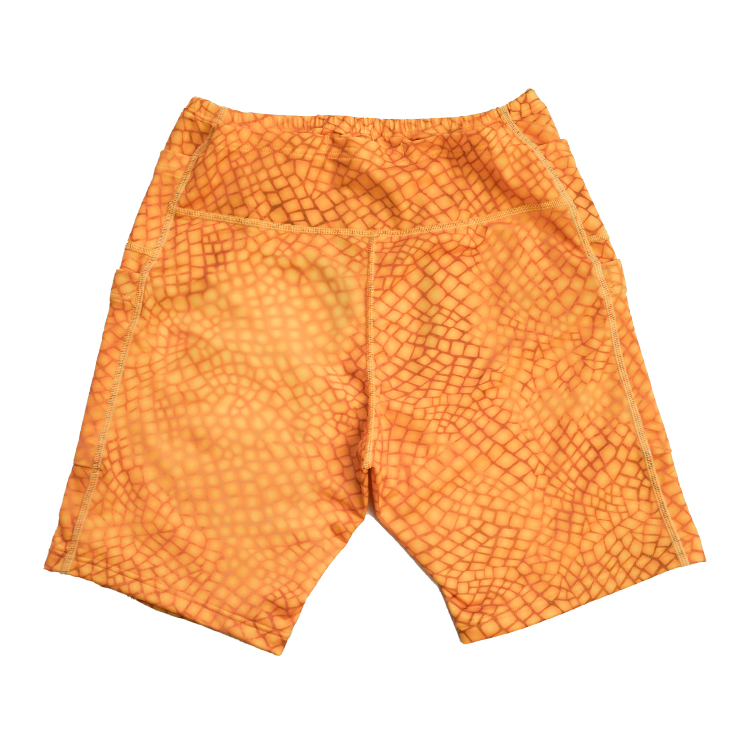 SAURUS Lizard Emblem Half Tights Orange