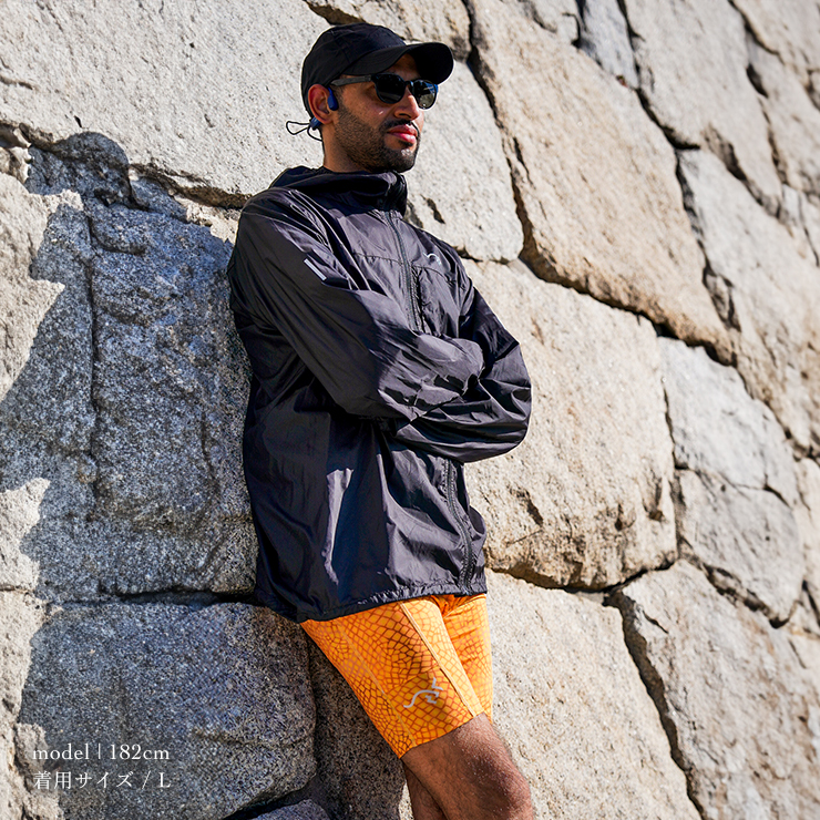 SAURUS Lizard Emblem Half Tights Orange