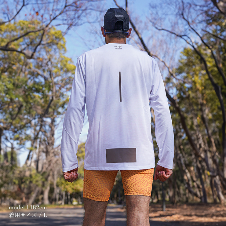 SAURUS Lizard Emblem Half Tights Orange