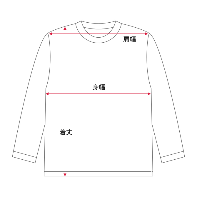 サイズ ロングスリーブ