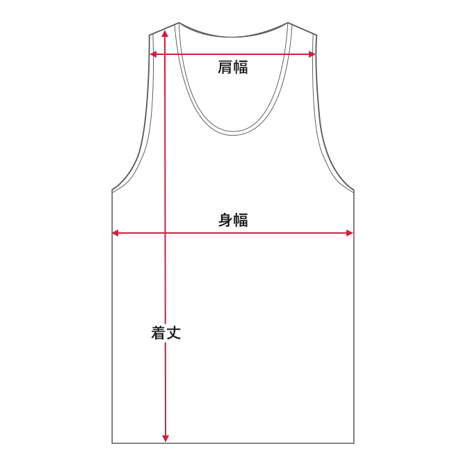 サイズ タンクトップ